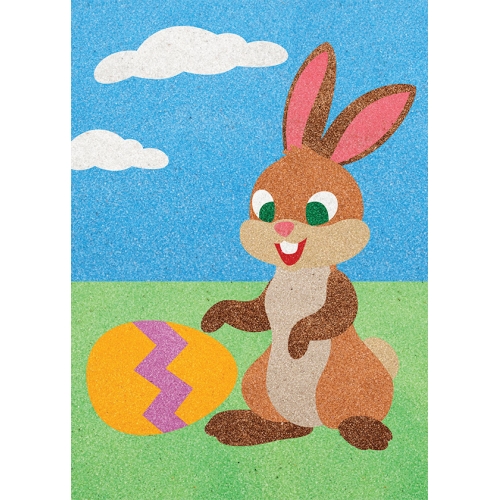 Peel 'N Stick Sand Art Board #28 - Bunny and the Egg